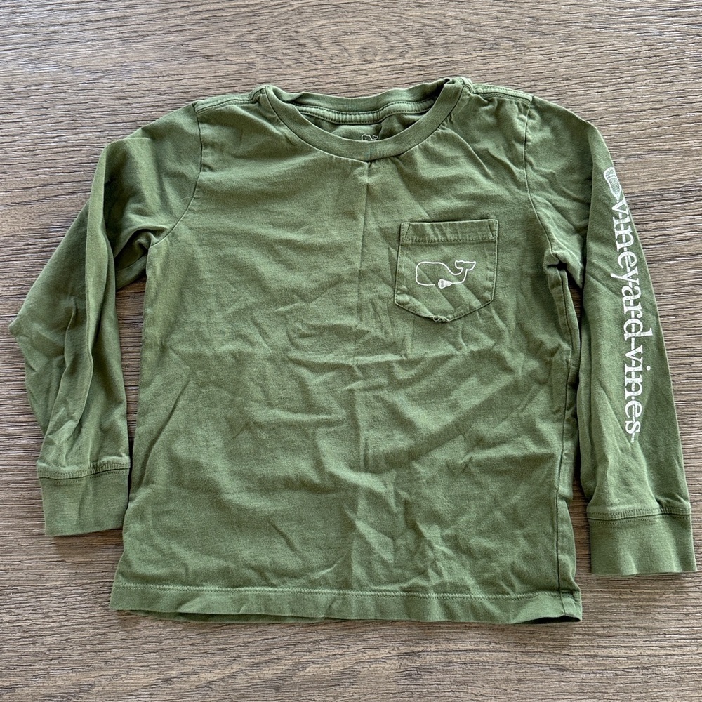 Kids White Long Sleeve Shirt